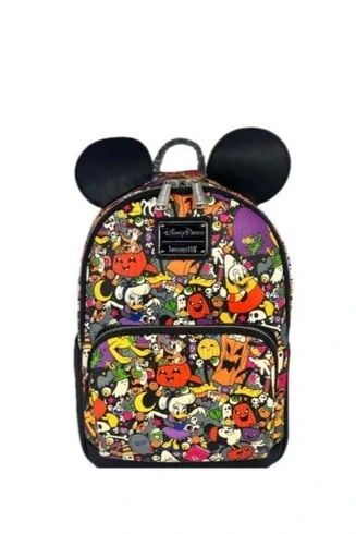 Disney Loungefly Mini Backpack Halloween Trick Or Treat Mickey Minnie